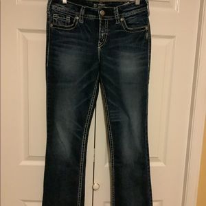 Silver Suki Mid Slim Boot Cut Denim Jeans